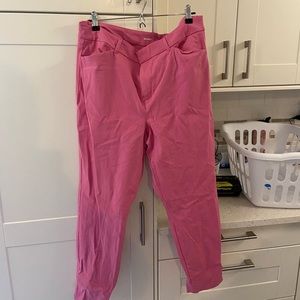 Old navy pixie high rise pink dress pants